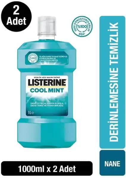Listerine Cool Mint Ağız Bakım Suyu: Yüksek Koruma ve Uzun Süreli Ferahlık Sağlar