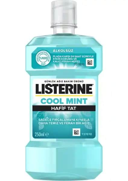 Listerine Cool Mint Hafif Tat Alkolsüz Ağız Bakım Suyu: Ferahlatıcı ve Güvenli Temizlik Çözümü