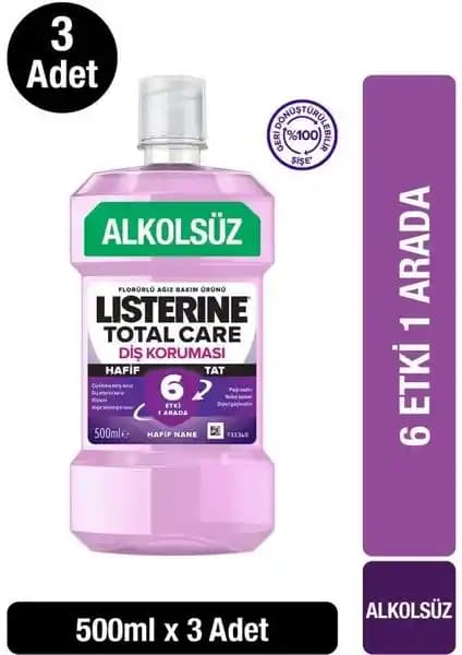 Listerine Total Care Hafif Tat Alkolsüz Ağız Bakım Suyu İncelemesi ve Kullanım Avantajları