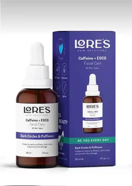 Lores Beauty Göz Altı Morlukları ve Şişkinlikleri Azaltıcı Kafein Serumu 30ml