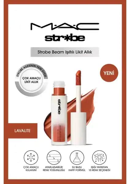 M.A.C Strobe Beam Işıltılı Çok Amaçlı Likit Allık - Doğal Parlaklık ve Çok Yönlü Kullanım