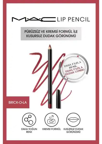 MAC Lip Pencil Dudak Kalemi: Kaliteli ve Geniş Renk Seçenekleriyle Dudak Makyajında Şıklık