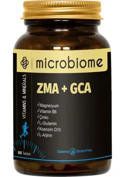 Microbiome ZMA + GCA 60 Tablet: Kas ve Sinir Sistemi Desteği İçin Güçlü Takviye