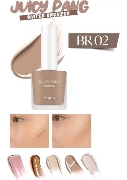 MISSHA Juicy-Pang Water Bronzer Kalıcı ve Doğal Görünüm Sunan Likit Bronzer (BR02)