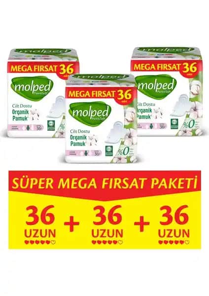 Molped Pure&Soft Uzun Süper Mega Ped: Doğallık ve Konforun Birleşimi