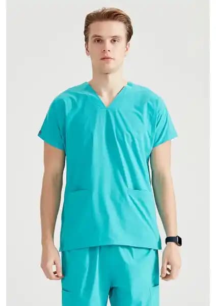 Mooda Medikal Dr Greys Yeşil Model Tek Üst Cerrahi Forma Sağlık Profesyonelleri İçin