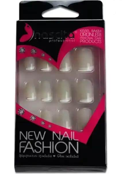 Nascita Beyaz Doğal French Takma Tırnak Seti 24 Parça Estetik ve Pratik Kullanım
