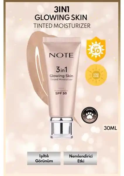 Note Cosmetics'in 3'ü Bir Arada Güneş Koruyucu Nemlendiricisi ve Makyaj Bazı Ürünleri