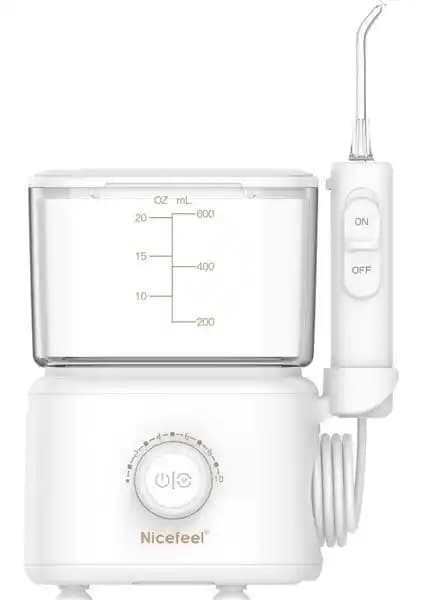 NPO Nicefeel FC180 Profesyonel Diş Teli ve Protez Bakım Ağız Duşu 600 ml yüksek performanslı hijyen cihazı