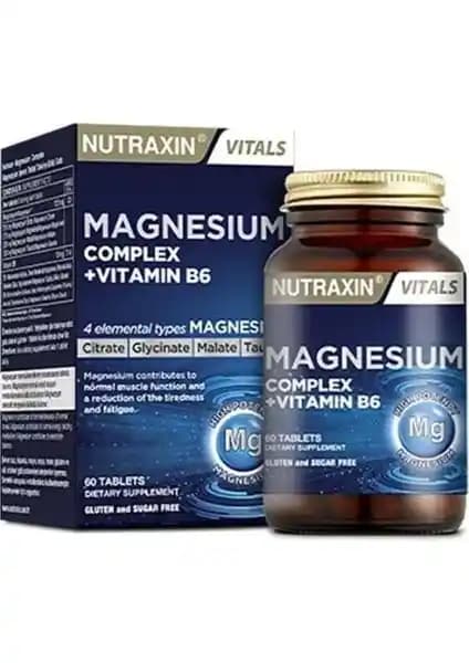 Nutraxin Magnezyum Kompleks ve Vitamin B6 ile Sağlıklı Yaşam Destekleri