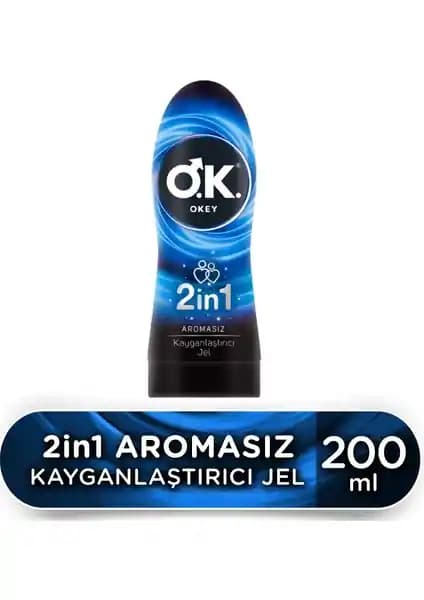 Okey 2in1 Aromasız Jel 200 Ml: Güvenli ve Doğal Kayganlaştırıcı Seçenekleri