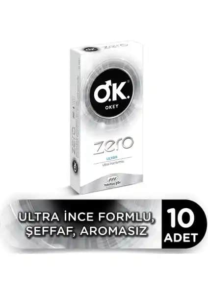 Okey Zero Ultra Prezervatif 10'lu İnce ve Güvenilir Koruma Sağlayan Ürün