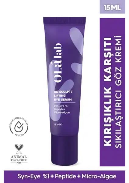 OlaLab Yaşlanma Önleyici Mikro-Alg ve Peptit Göz Kremi: Güçlü Formülüyle Genç ve Sağlıklı Göz Çevresi Bakımı