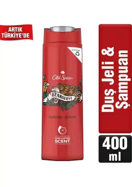 Old Spice Bearglove Erkek Duş Jeli ve Şampuan: Çok Yönlü Temizlik ve Ferahlık Sunar