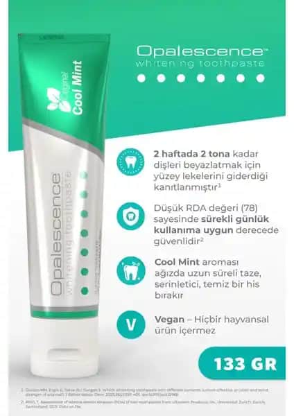 Opalescence Beyazlatıcı Cool Mint Diş Macunu: Günlük Kullanım için Etkili ve Güvenilir Çözüm