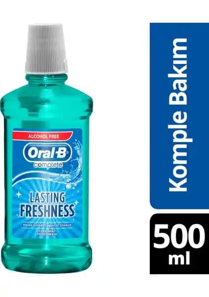 Oral-B Ağız Çalkalama Suyu Komple Bakım 500 ml Alkolsüz Güçlü Ağız Hijyeni İçin Uygun Bir Seçenek