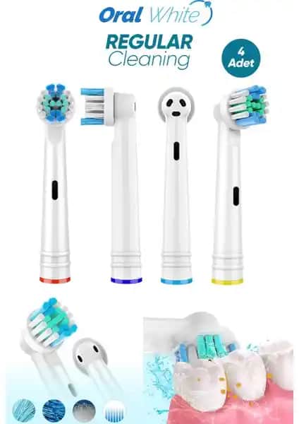 Oral White Regular Cleaning Yedek Başlık Seti: Diş Sağlığını Koruyan Pratik Çözüm
