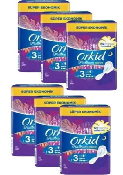 Orkid Platinum Gece Cesaret Paketi Boy 3: Güçlü Koruma ve Konfor Sunan Gece Pedleri