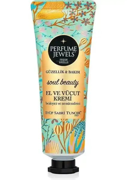 Parfüm Mücevherleri Ruh Güzelliği El ve Vücut Kremi Doğal Nemlendirici Shea Butter İçeriği