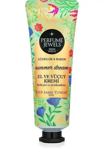 Perfume Jewels Summer Dream El Vücut Kremi Doğal İçeriklerle Yaz Ayları Cilt Bakımı