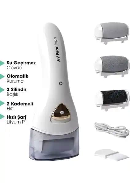 Pirantech Bcm-1138 Su Geçirmez Elektrikli Ayak Bakım Törpüsü Profesyonel Sonuçlar