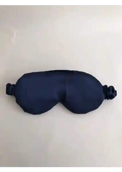 Pratik Dikisco Lacivert Saten Uyku Gözlüğü: Konfor ve Şıklık Sunan Işığı Engelleyen Tasarım