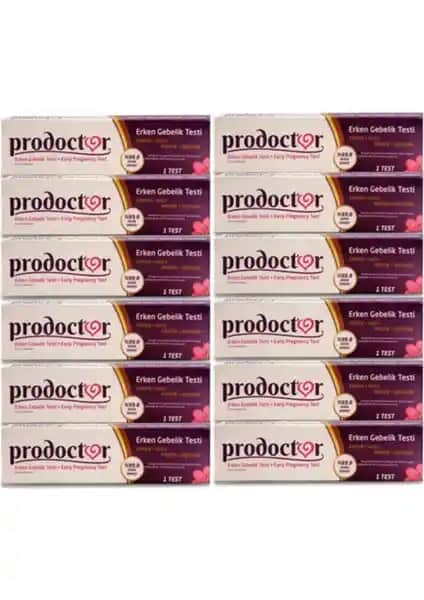 Prodoctor Erken Hamilelik Testi 12'li Paket Güvenilir ve Kolay Kullanım Sağlar