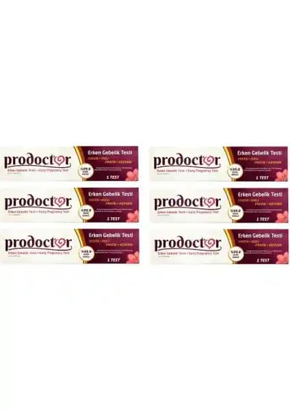 Prodoctor Erken Hamilelik Testi 6'lı Set Güvenilir ve Kullanışlı Gebelik Testi Çözümü