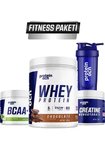 Proteinocean Fitness Paketi Çikolata Yeşil Elma Aromasıyla Sağlıklı Yaşam ve Performans Artışı