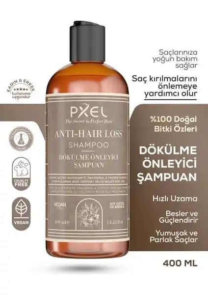 Pxel Anti-Hair Loss Şampuanı Saç Dökülmesine Karşı Doğal ve Etkili Çözüm