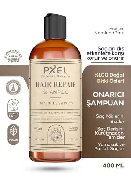 Pxel Saç Onarıcı Şampuan: Yıpranmış Saçlar İçin Güçlendirici ve Besleyici Çözüm