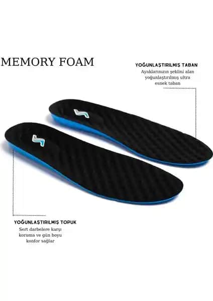 Sanus M900 Memory Foam Ortopedik Boy Yükseltici Tabanlık Unisex Siyah