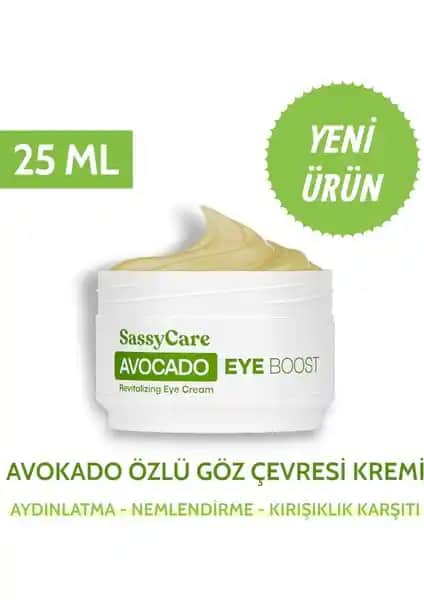 SassyCare Avocado Eye Boost: Doğal ve Etkili Göz Çevresi Bakım Kremi Özellikleri