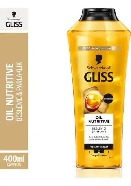 Schwarzkopf Gliss Oil Nutritive Şampuan: Yıpranmış Saçlar İçin Güçlendirici ve Parlaklık Veren Formül