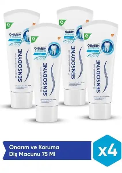 Sensodyne Onarım ve Koruma Naneli Diş Macunu 75 ml Hassas Dişler İçin Güvenilir Çözüm