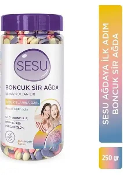 Sesu Boncuk Sir Ağda Hassas Ciltler İçin Bezsiz Kullanım 250g Doğal ve Pratik Çözüm