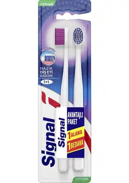 Signal Nazik Diş Eti Bakımı 1+1: Hassas Dişler ve Sağlıklı Diş Eti İçin Uygun Fırça Seçeneği