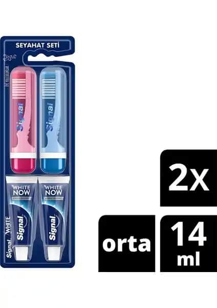 Signal White Now Diş Macunu ve Seyahat Seti ile Sağlıklı ve Parlak Gülüşler İçin Uygun Çözüm