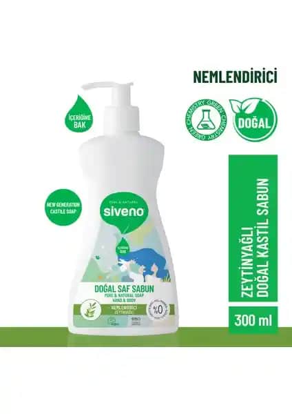 Siveno %100 Doğal Sıvı Kastil Sabun: Cilt Dostu ve Çevreye Uygun Temizlik Ürünü