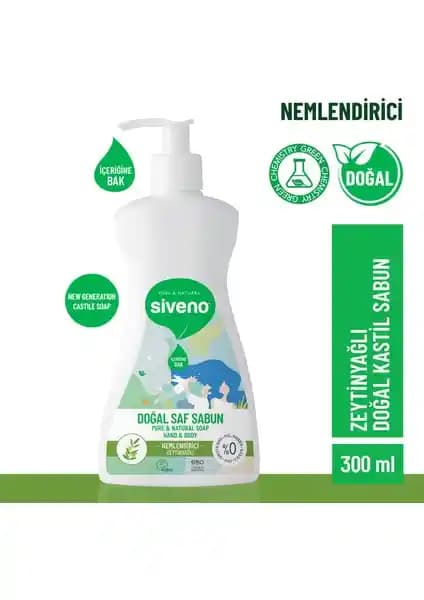 Siveno %100 Doğal Sıvı Kastil Sabun: Cilt Dostu ve Çevreye Uygun Temizlik Ürünü