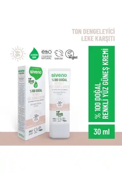Siveno %100 Doğal Yüz Güneş Kremi: Güçlü Koruma ve Doğal İçeriklerle Cilt Bakımı