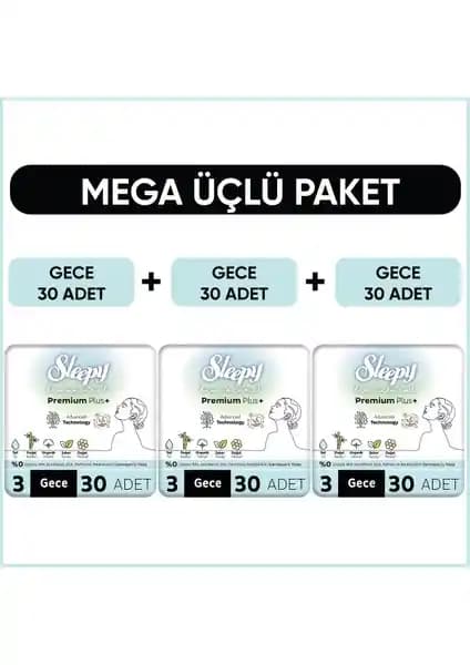 Sleepy Bio Natural Plus Hijyenik Ped Mega Paket Gece Kullanımı ve Özellikleri