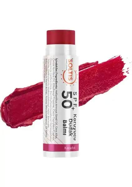 Soltis Karadut SPF50+ Renkli Dudak Balmı Doğal Koruma ve Nemlendirme Özellikleri