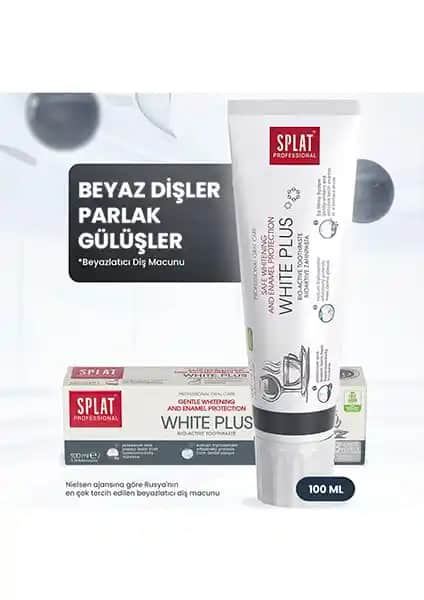 Splat White Plus Diş Macunu: Hassas Dişler İçin Güvenilir Beyazlatıcı ve Koruyucu Çözüm