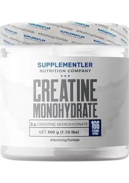 Supplementler Micronized Creatine 500 gr: Yüksek Kaliteli Performans Artırıcı Kreatin Monohidrat