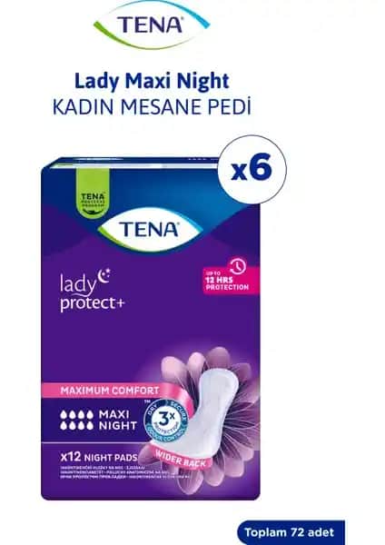 Tena Lady Maxi Night Kadın Gece Mesane Pedi: Güvenli ve Konforlu Kullanım İçin Tasarlandı