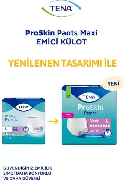 Tena Proskin Pants Maxi Emici Külot Günlük ve Gece Kullanımı İçin Güvenilir Çözüm