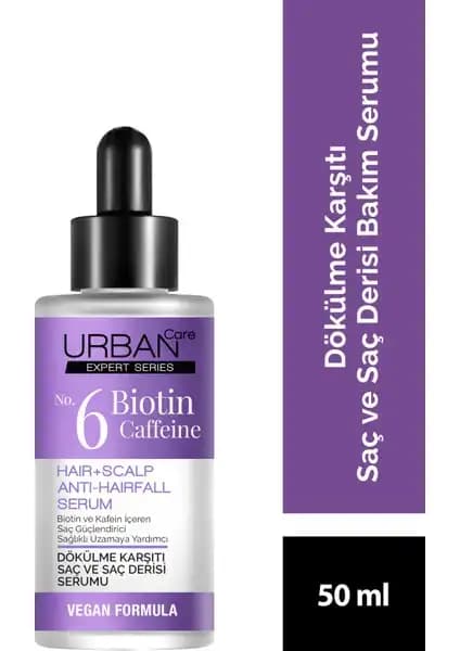 Urban Care Expert No.6 Biotin Kafein Saç Serumu ile Güçlü ve Sağlıklı Saçlar İçin Çözüm