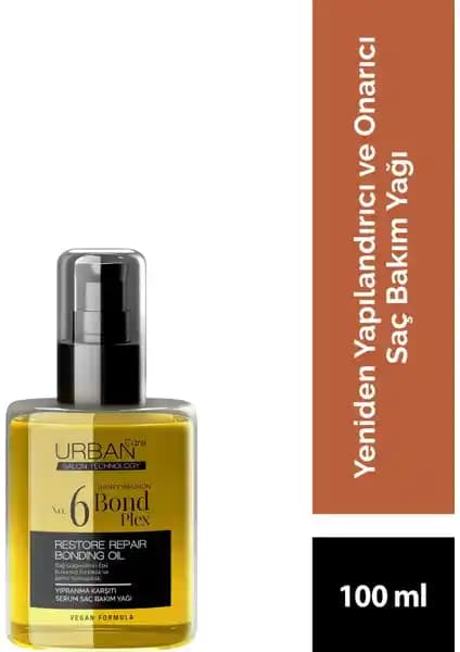 Urban Care No.6 Bond Plex Restore Repair Saç Bakım Yağı Yıpranmış Saçlar İçin Güçlendirici