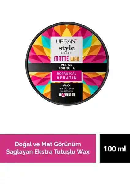 Urban Care Style Guide Mat Wax ile Doğal ve Mat Görünüm Sağlayan Saç Şekillendirme Ürünü